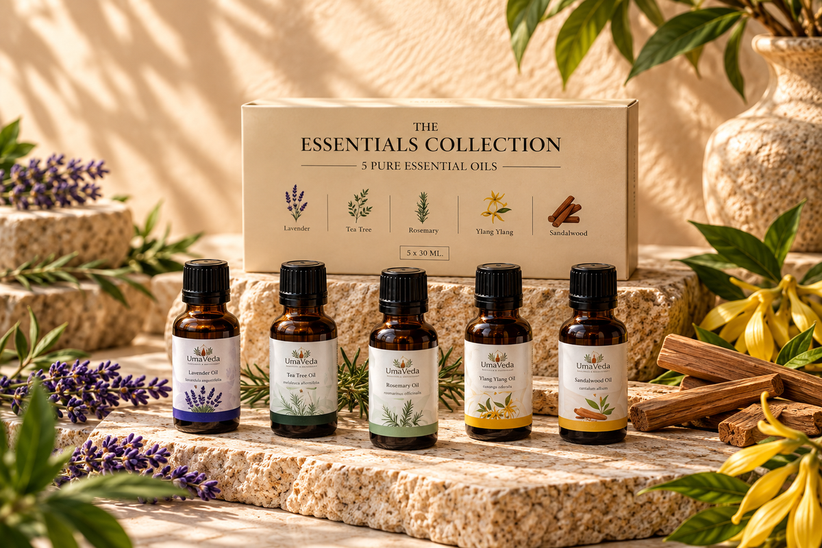 Uma Veda Essential Oil Collection – Pack of 5